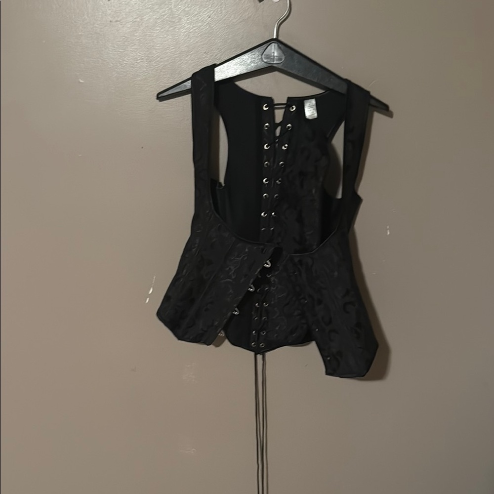 Black Lace-Up Women's top